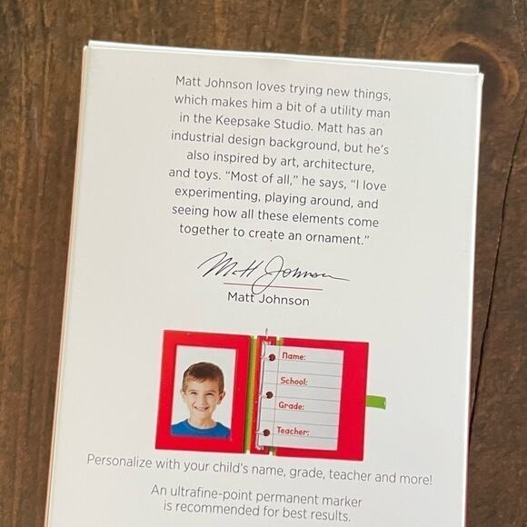 Hallmark Keepsake Christmas Ornament 2019 School Days Notebook‎ Photo Frame - Picture 3 of 12